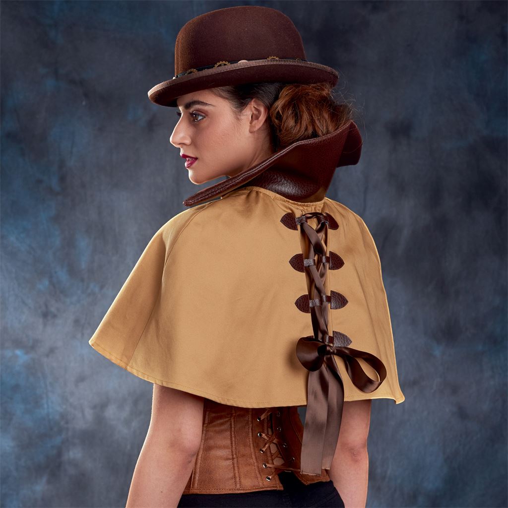 Simplicity Sewing Pattern S9008 Misses Cape with Tie Costumes 9008 Image 7 From Patternsandplains.com