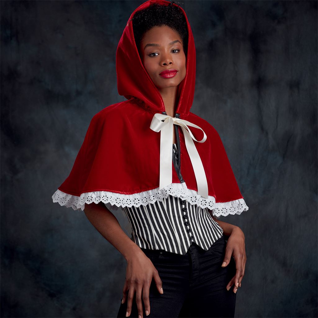 Simplicity Sewing Pattern S9008 Misses Cape with Tie Costumes 9008 Image 8 From Patternsandplains.com