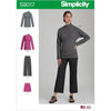 Simplicity Sewing Pattern S9017 Misses Knit Tops Pants and Skirt 9017 Image 1 From Patternsandplains.com