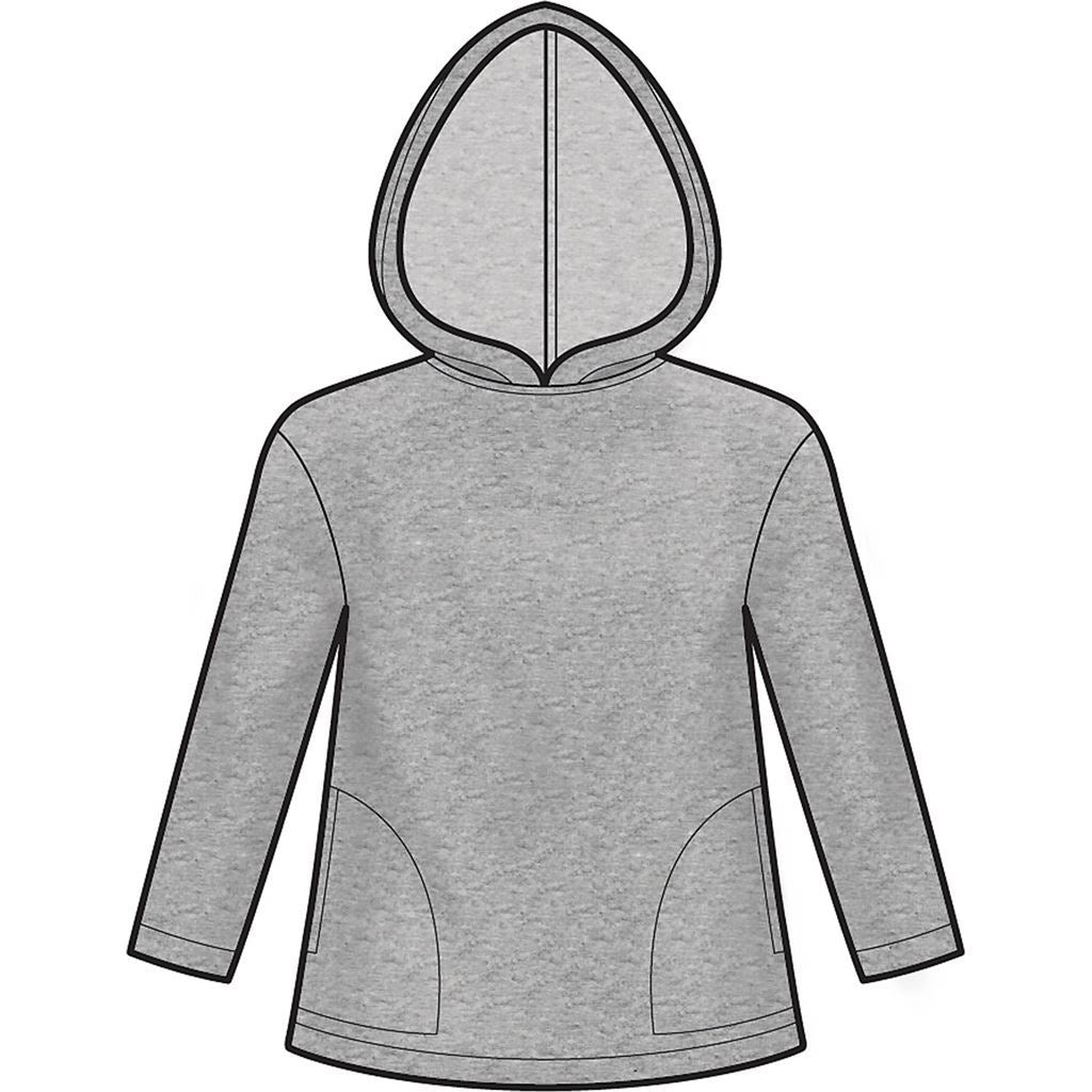 Simplicity Sewing Pattern S9028 Girls and Boys Knot Tops with Hoodie 9028 Image 5 From Patternsandplains.com