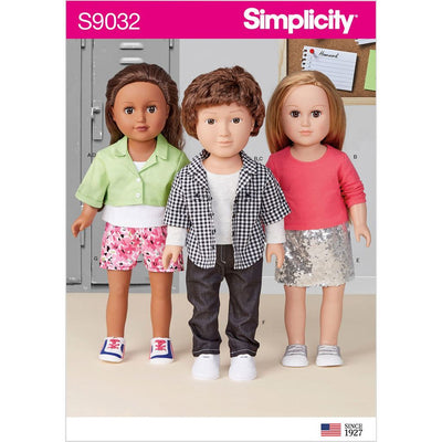 Simplicity Sewing Pattern S9032 18 Unisex Doll Clothes 9032 Image 1 From Patternsandplains.com