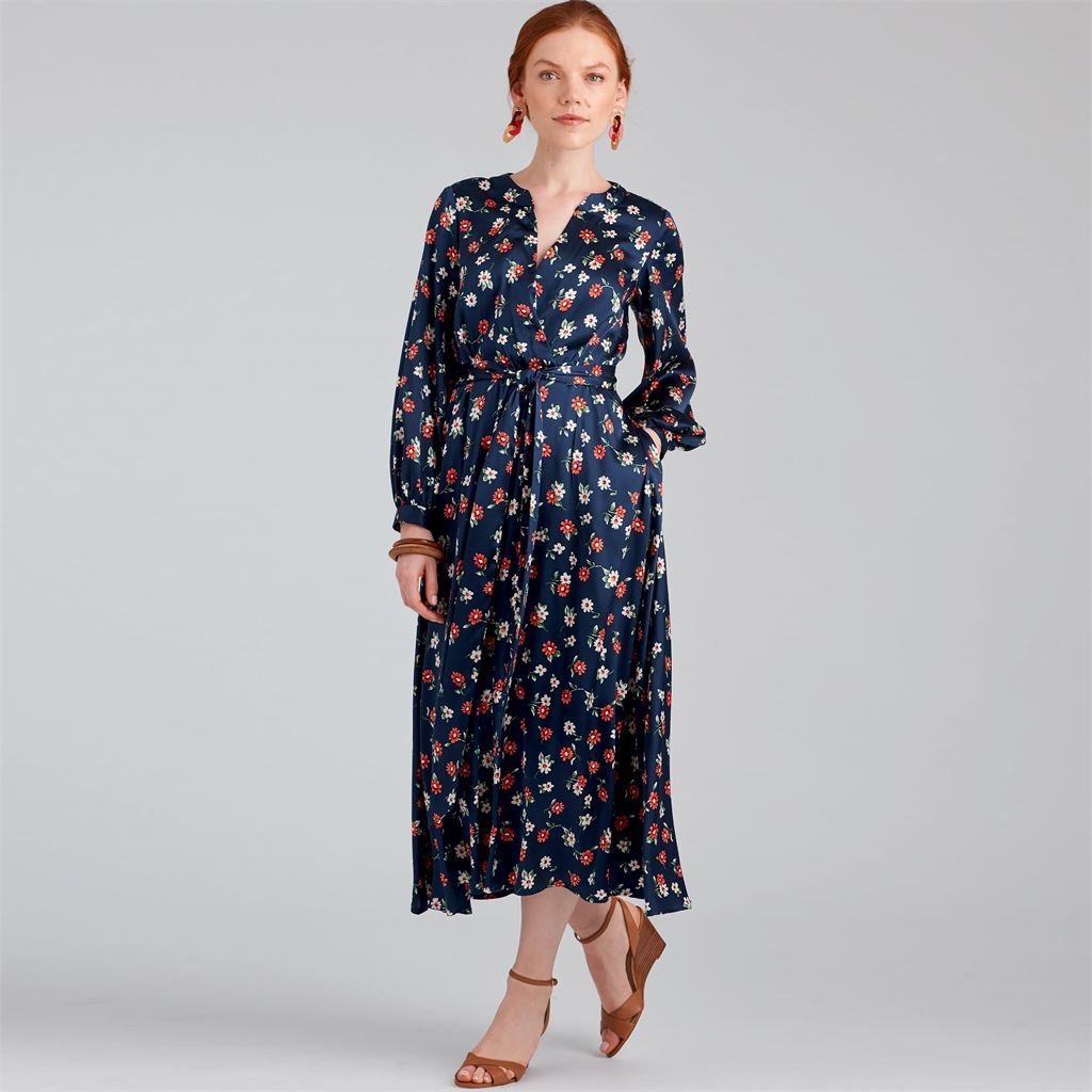 Simplicity Sewing Pattern S9041 Misses Front Tie Dress In Three Lengths 9041 Image 3 From Patternsandplains.com