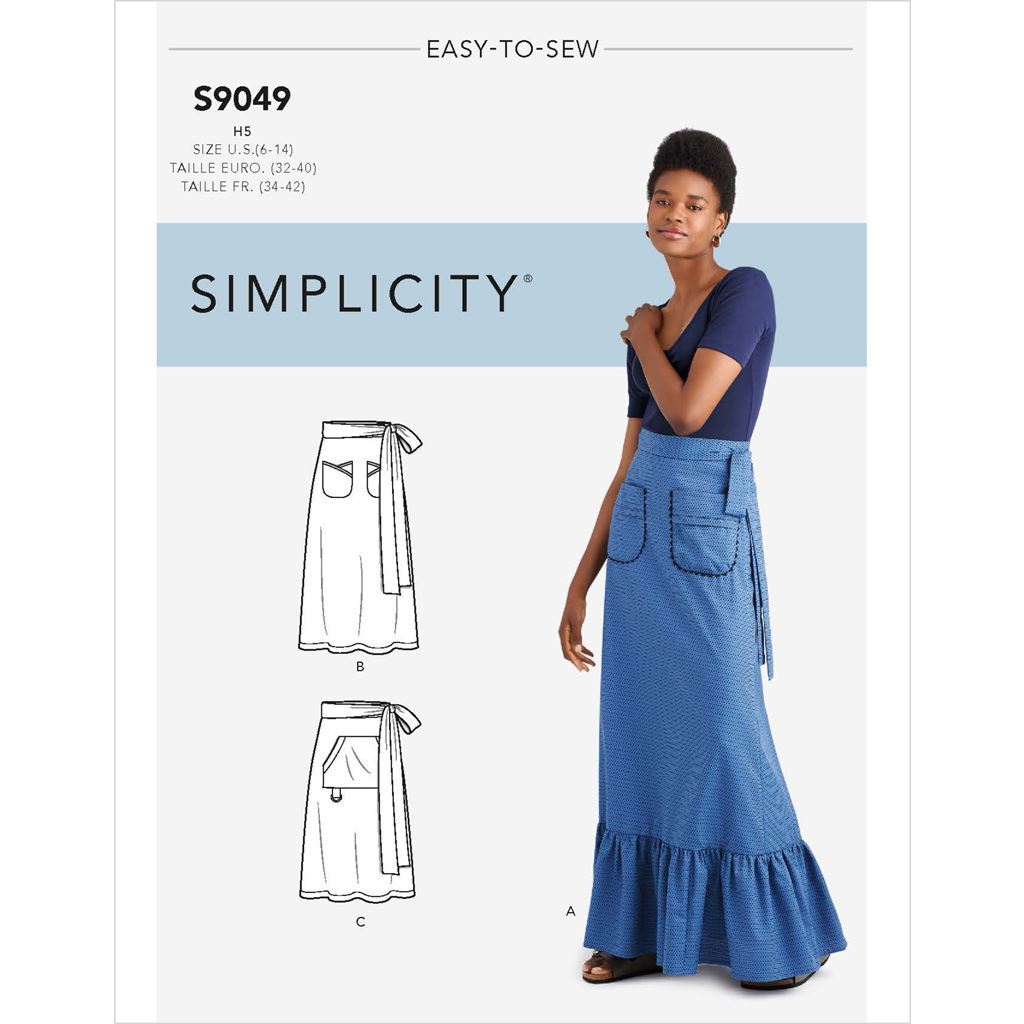 Simplicity 1282 Misses Skirt with Length and Trim Variations