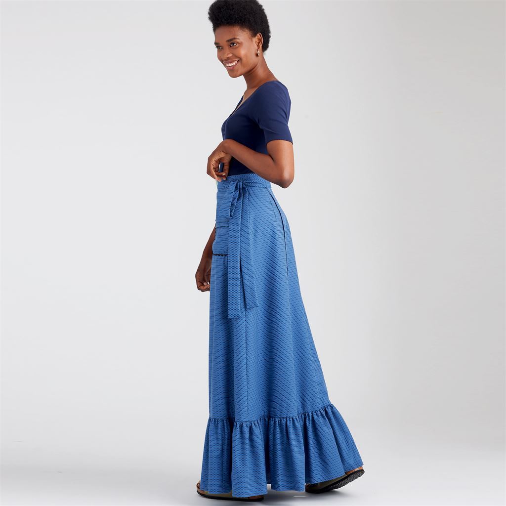 Simplicity Sewing Pattern S9049 Misses' Back Wrapped Skirt With