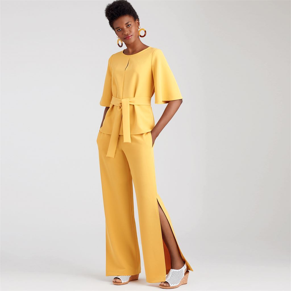 Simplicity Sewing Pattern S9051 Misses Tops Belt or Scarf and Pants 9051 Image 2 From Patternsandplains.com