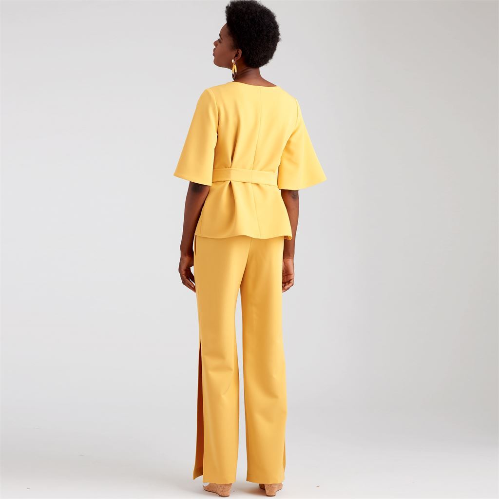 Simplicity Sewing Pattern S9051 Misses Tops Belt or Scarf and Pants 9051 Image 4 From Patternsandplains.com