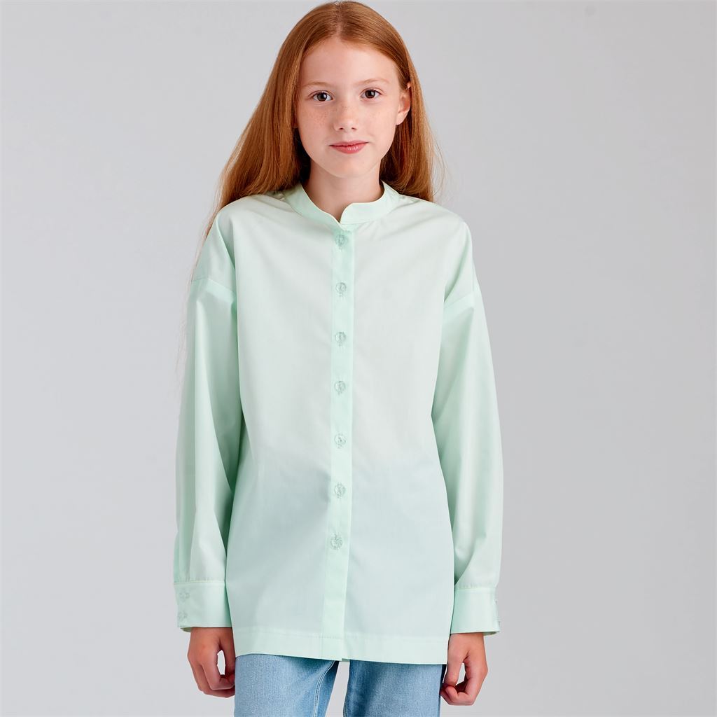 Simplicity Sewing Pattern S9054 Childrens and Girls Oversized Tops 9054 Image 4 From Patternsandplains.com