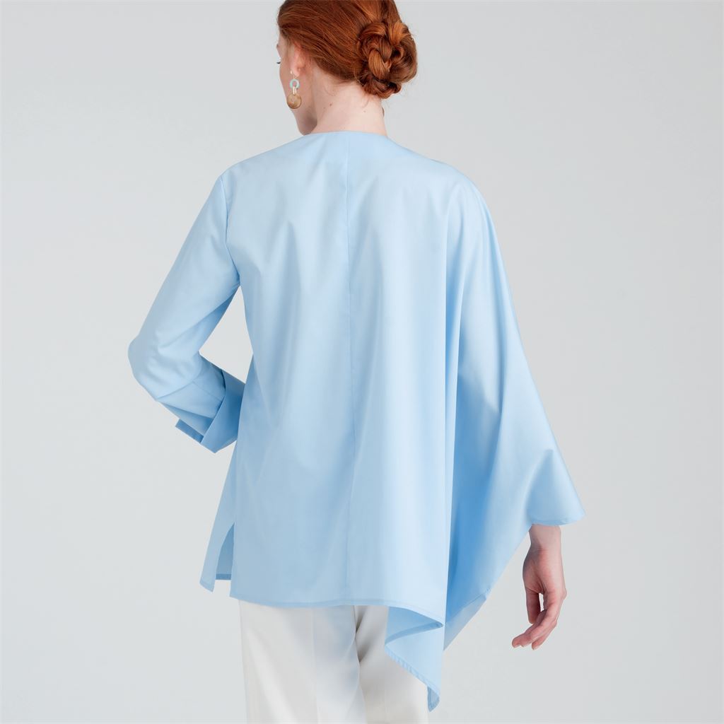 Simplicity Sewing Pattern S9058 Misses Shirt With Drape Variations 9058 Image 5 From Patternsandplains.com