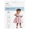 Simplicity Sewing Pattern S9117 Babies Dresses Panties and Headband 9117 Image 1 From Patternsandplains.com