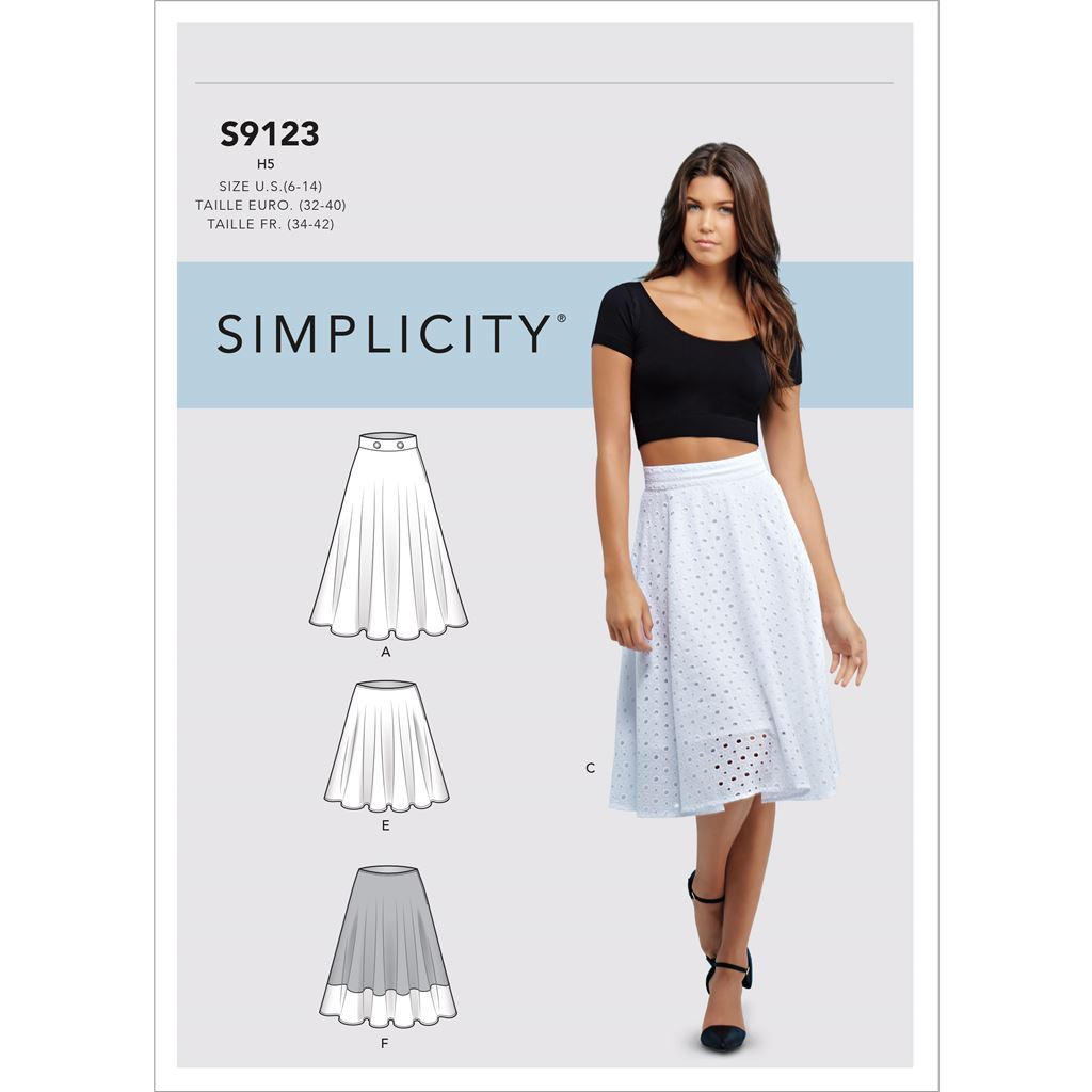 Simplicity Sewing Pattern S9123 Misses Skirts 9123 Image 1 From Patternsandplains.com