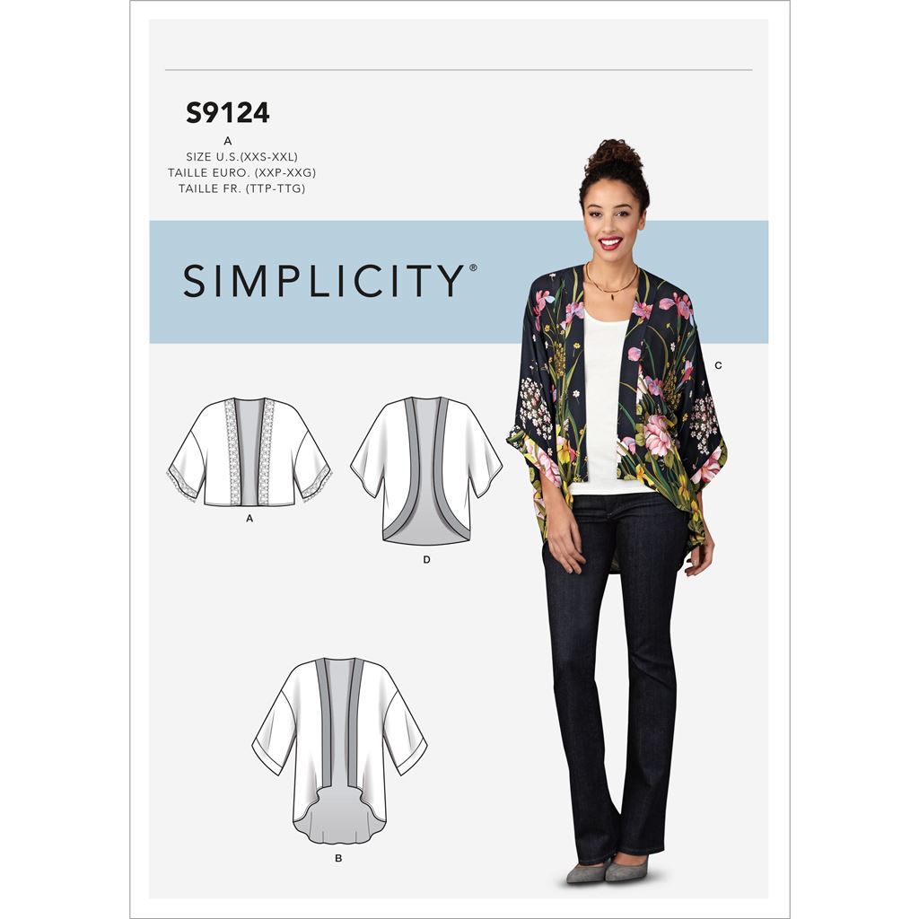 Simplicity Sewing Pattern S9124 Misses Jackets 9124 Image 1 From Patternsandplains.com