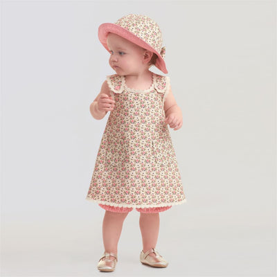 Simplicity Sewing Pattern S9152 Babies Dress Panties and Hat 9152 Image 2 From Patternsandplains.com