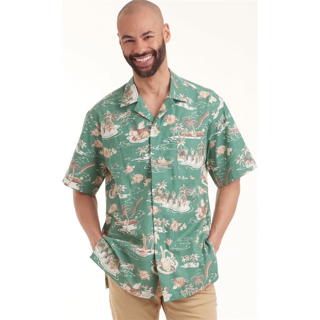 Simplicity Sewing Pattern S9157 Mens Open Pointed Collar Shirts 9157 Image 3 From Patternsandplains.com