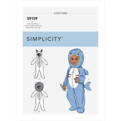 Simplicity Sewing Pattern S9159 Babies Animal Costumes 9159 Image 1 From Patternsandplains.com