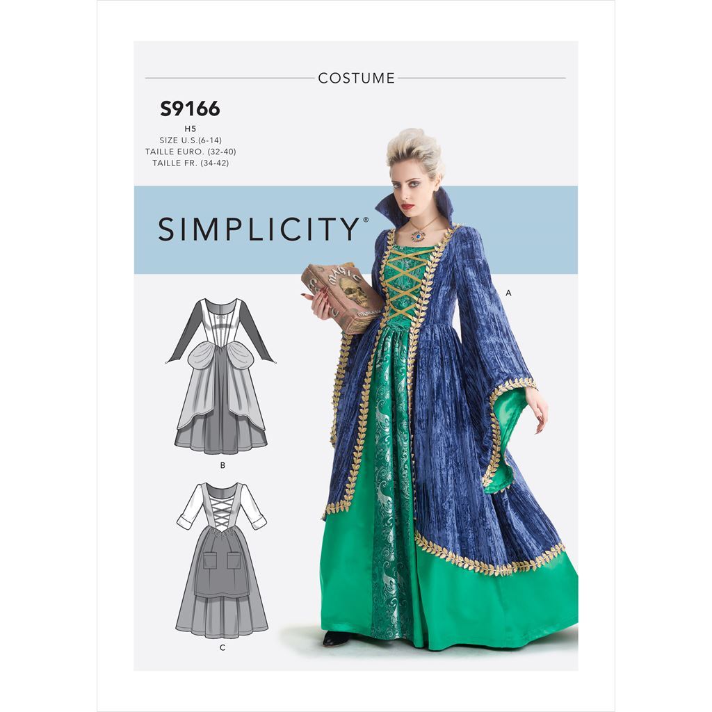 Simplicity Sewing Pattern S9166 Misses Costumes 9166 Image 1 From Patternsandplains.com