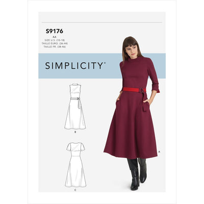 Simplicity Sewing Pattern S9176 Misses and Womens Dresses 9176 Image 1 From Patternsandplains.com