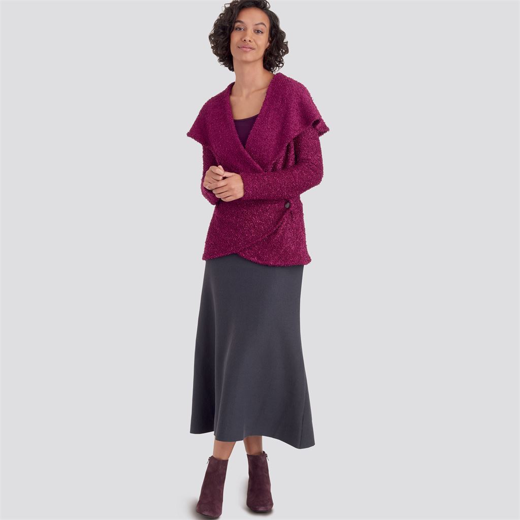 Simplicity Sewing Pattern S9189 Misses Knit Wrap Jacket 9189 Image 3 From Patternsandplains.com