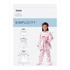 Simplicity Sewing Pattern S9204 Childrens Girls Gathered Tops Dresses Gown and Pants 9204 Image 1 From Patternsandplains.com