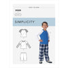 Simplicity Sewing Pattern S9205 Childrens Boys Raglan Sleeve Tops Shorts and Pants 9205 Image 1 From Patternsandplains.com