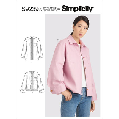 Simplicity Sewing Pattern S9239 Misses Jackets 9239 Image 1 From Patternsandplains.com