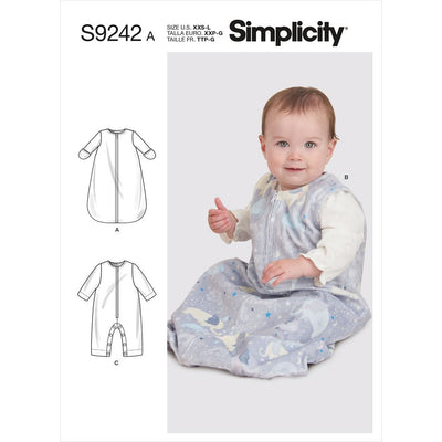 Simplicity Sewing Pattern S9242 Babies Layette 9242 Image 1 From Patternsandplains.com
