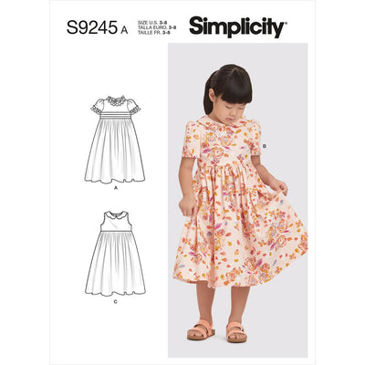 Simplicity Sewing Pattern S9245 Childrens Dress 9245 Image 1 From Patternsandplains.com
