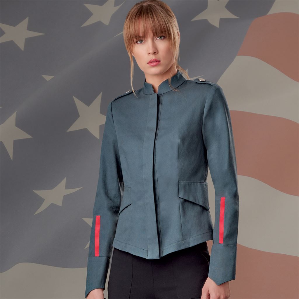 Simplicity Sewing Pattern S9249 Misses Jacket Pants Cropped Hooded Tabard Mask 9249 Image 3 From Patternsandplains.com