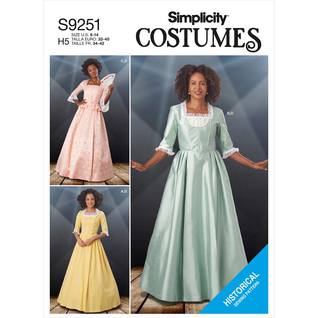 Simplicity Sewing Pattern S9251 Misses Costumes 9251 Image 1 From Patternsandplains.com