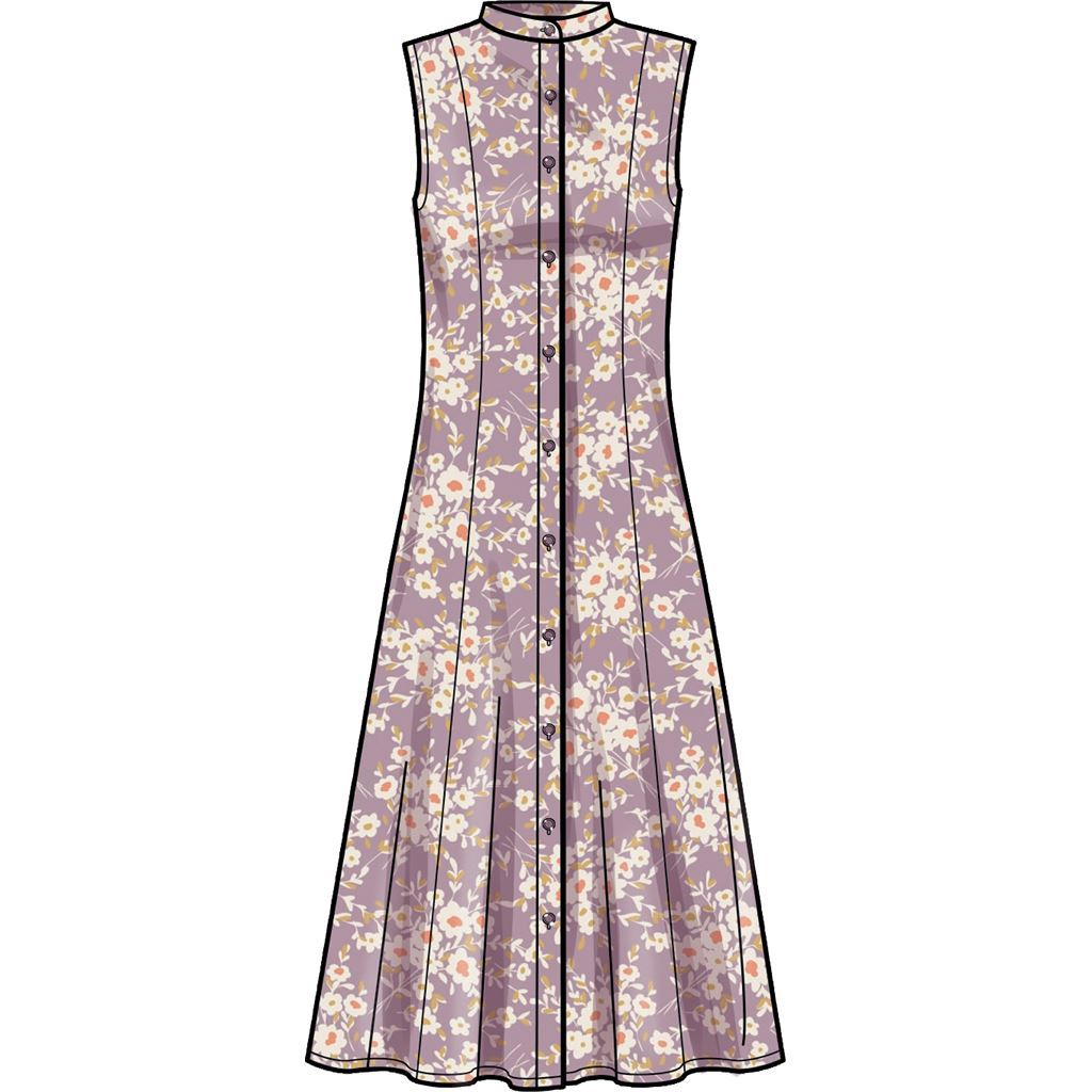 Simplicity Sewing Pattern S9260 Misses and Womens Button Front Dresses 9260 Image 4 From Patternsandplains.com
