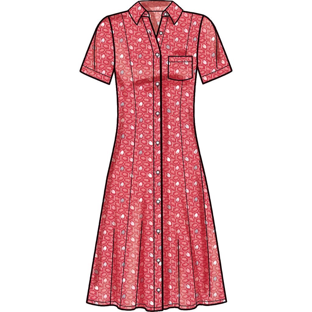 Simplicity Sewing Pattern S9260 Misses and Womens Button Front Dresses 9260 Image 6 From Patternsandplains.com