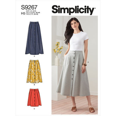 Simplicity Sewing Pattern S9267 Misses Skirt In Three Lengths 9267 Image 1 From Patternsandplains.com