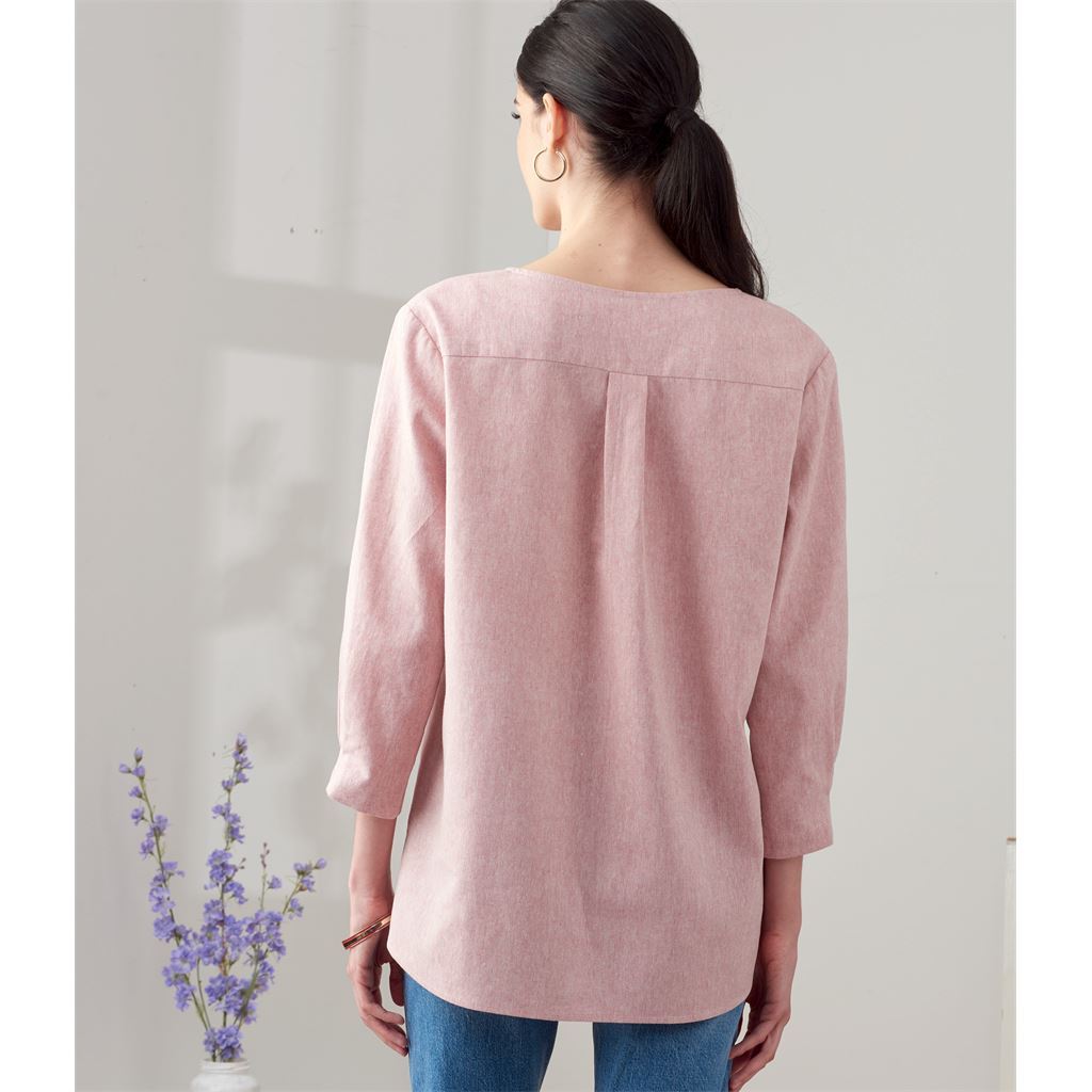 Simplicity Sewing Pattern S9274 Misses Tops In Two Lengths 9274 Image 3 From Patternsandplains.com