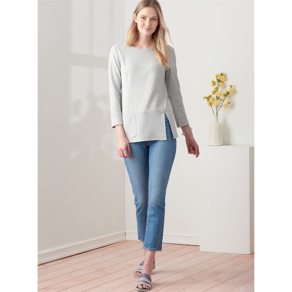 Simplicity Sewing Pattern S9275 Misses Knit Tops In Two Lengths 9275 Image 3 From Patternsandplains.com