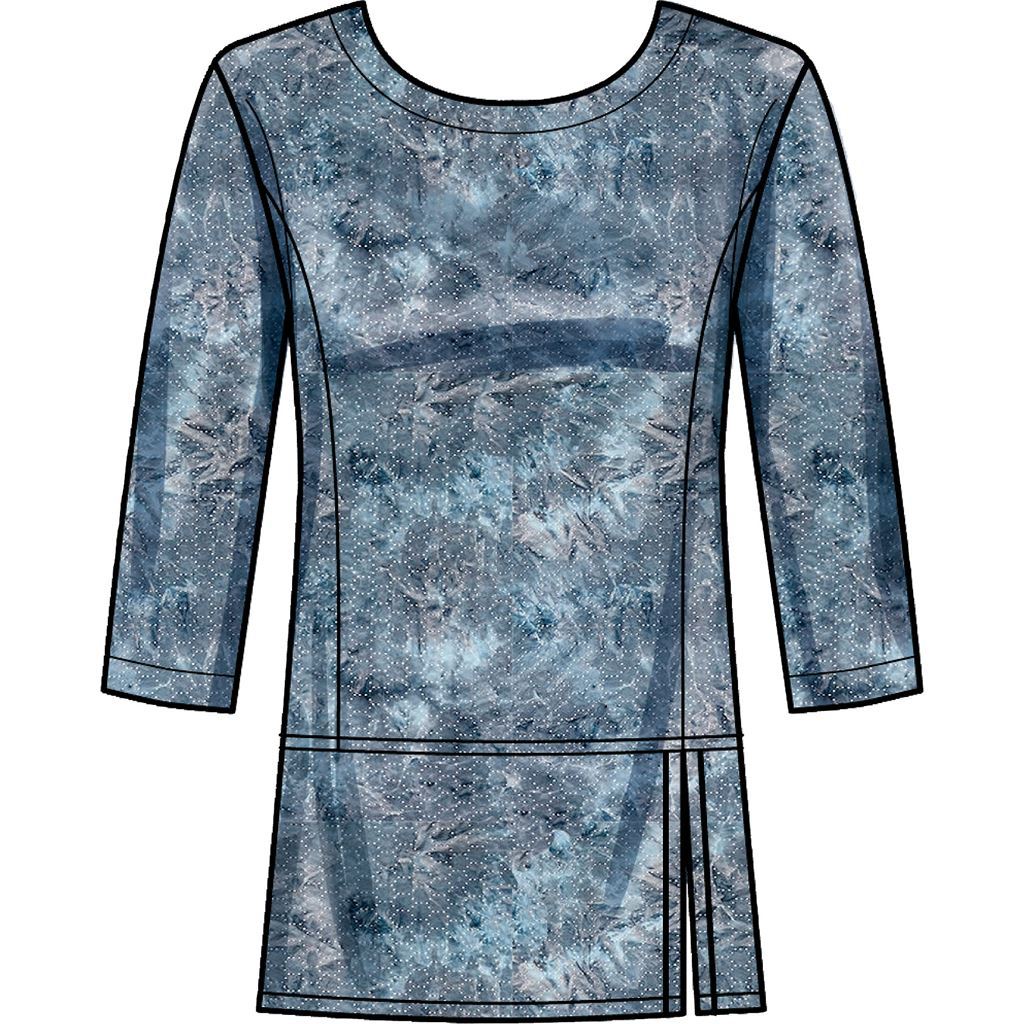 Simplicity Sewing Pattern S9275 Misses Knit Tops In Two Lengths 9275 Image 5 From Patternsandplains.com