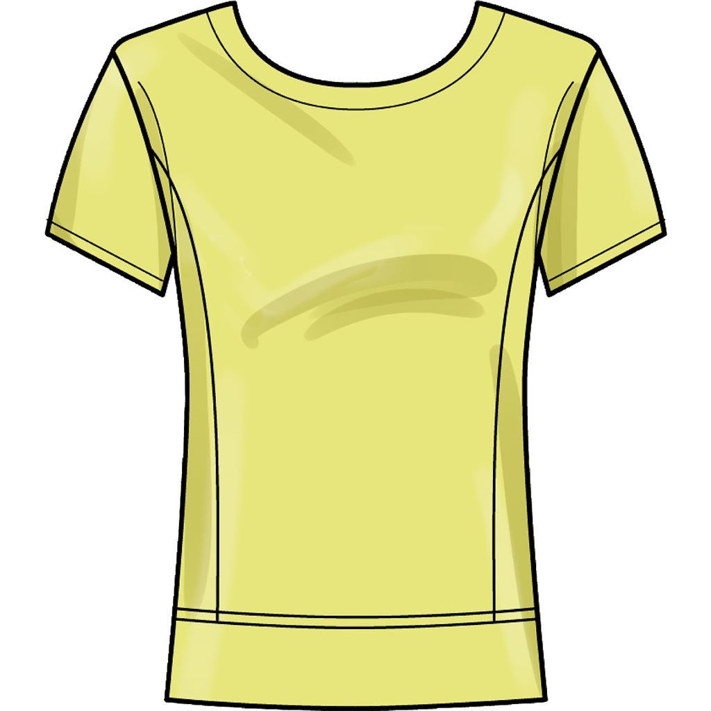 Simplicity Sewing Pattern S9275 Misses Knit Tops In Two Lengths 9275 Image 6 From Patternsandplains.com