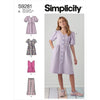 Simplicity Sewing Pattern S9281 Girls Dresses Top and Pants 9281 Image 1 From Patternsandplains.com