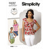Simplicity Sewing Pattern S9287 Misses Sweetheart Neckline Blouses 9287 Image 1 From Patternsandplains.com