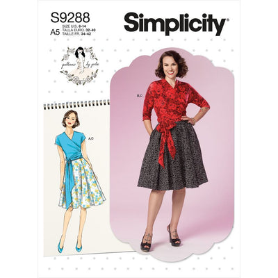 Simplicity Sewing Pattern S9288 Misses Wrap Top and Flared Skirt 9288 Image 1 From Patternsandplains.com