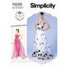 Simplicity Sewing Pattern S9289 Misses Strapless Dress Detachable Train and Belt 9289 Image 1 From Patternsandplains.com