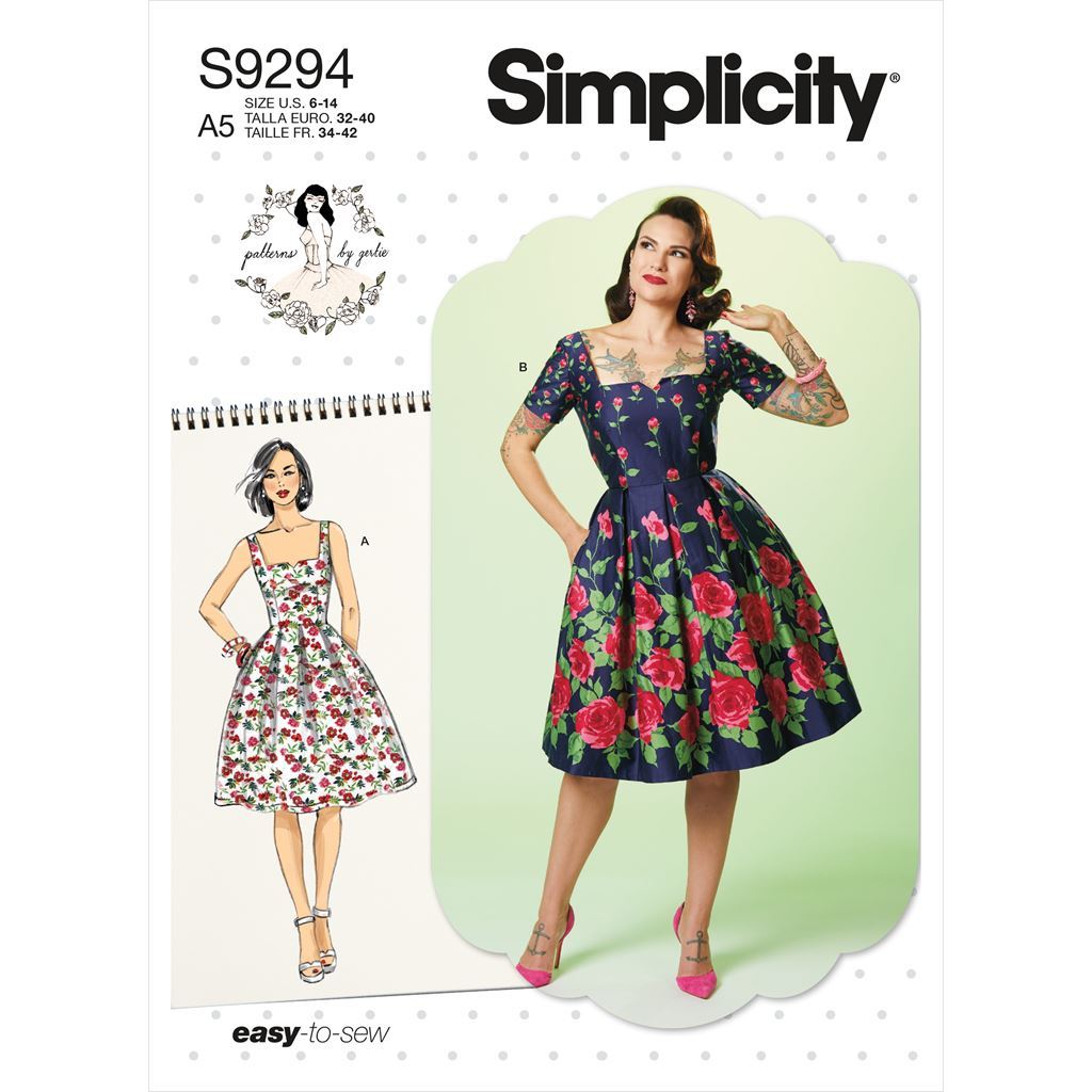 Simplicity Sewing Pattern S9294 Misses Dress 9294 Image 1 From Patternsandplains.com