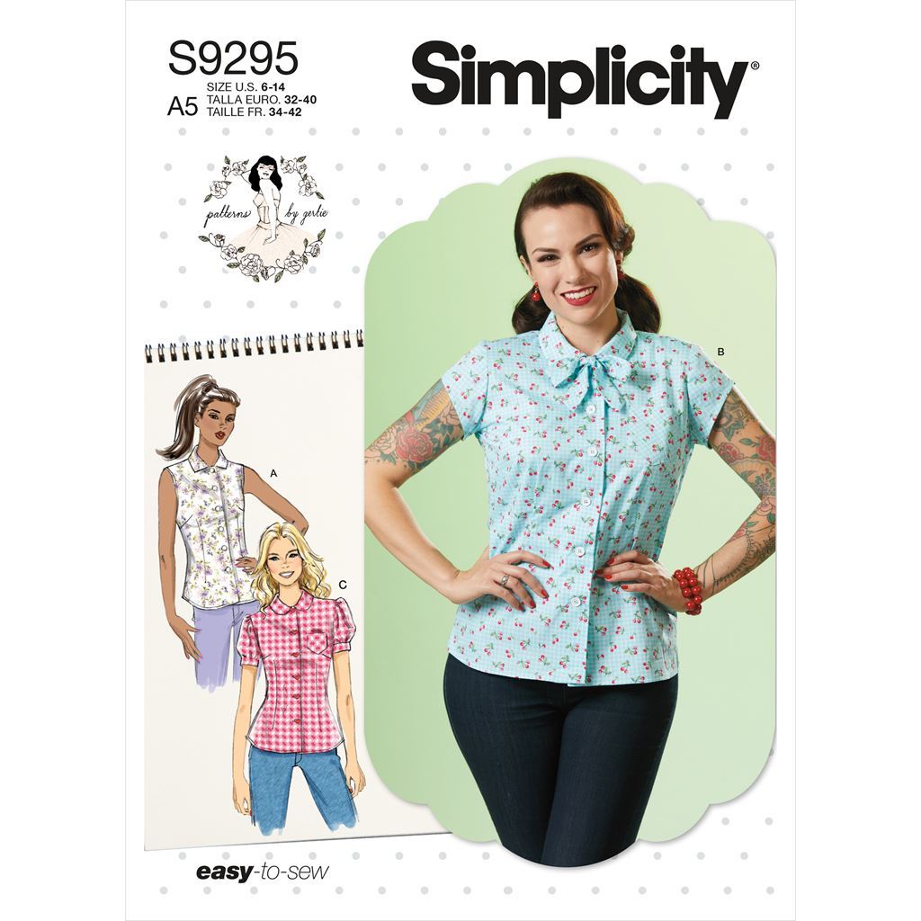 Simplicity Sewing Pattern S9295 Misses Top 9295 Image 1 From Patternsandplains.com