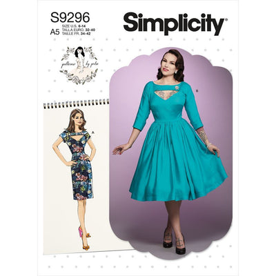 Simplicity Sewing Pattern S9296 Misses Dress 9296 Image 1 From Patternsandplains.com