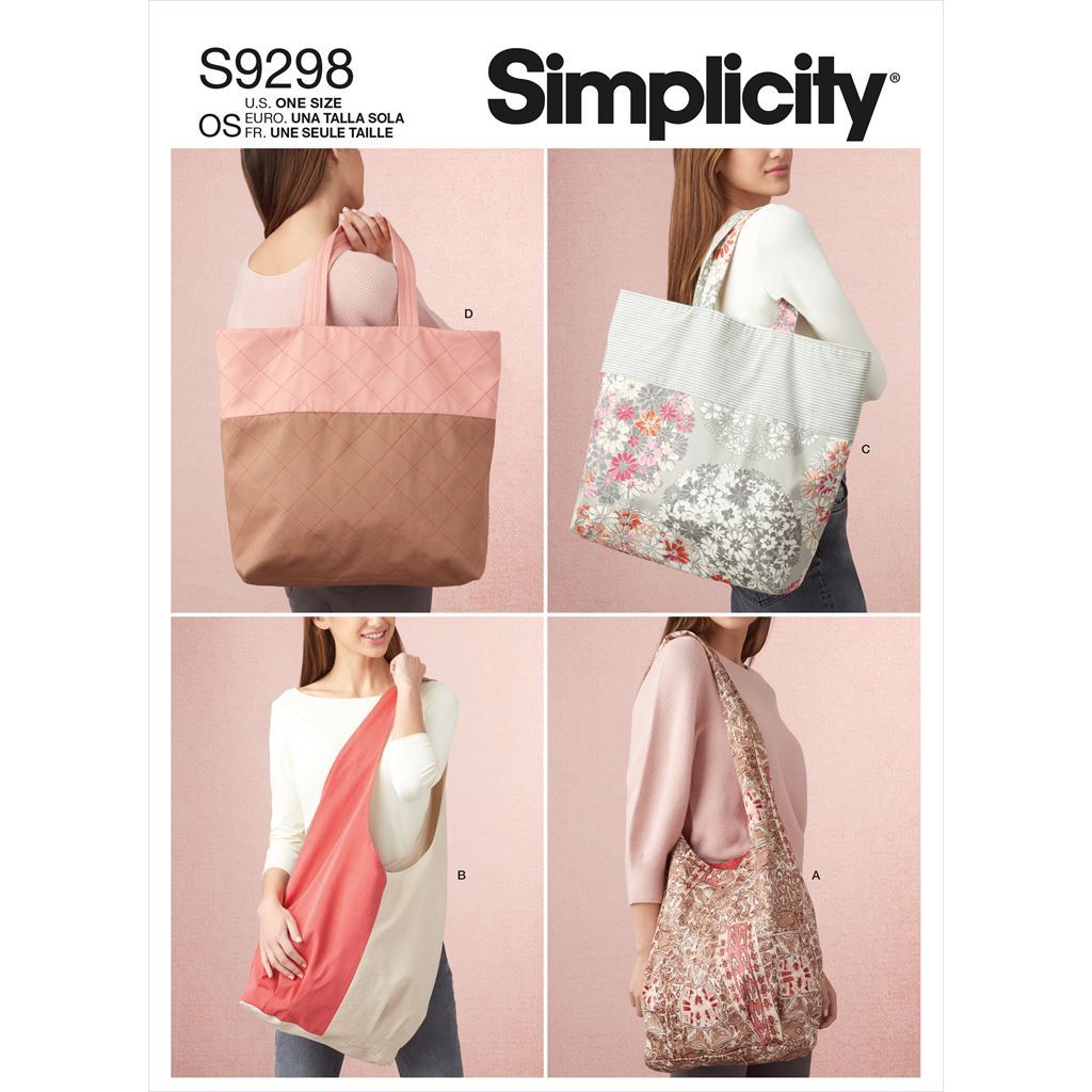 Simplicity Sewing Pattern S9298 Market Tote Bags 9298 Image 1 From Patternsandplains.com