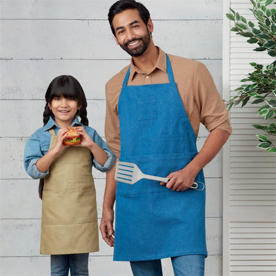 Simplicity Sewing Pattern S9301 Kids and Adults Aprons 9301 Image 2 From Patternsandplains.com