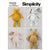 Simplicity Sewing Pattern S9306 Plush Bears and Bunnies in Two Sizes 9306 Image 1 From Patternsandplains.com
