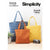 Simplicity Sewing Pattern S9308 Tote Bags in Three Sizes 9308 Image 1 From Patternsandplains.com