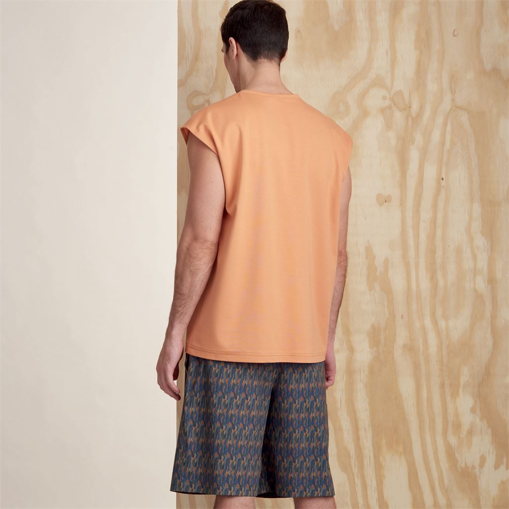 Simplicity Sewing Pattern S9314 Mens Knit Top and Shorts 9314 Image 8 From Patternsandplains.com