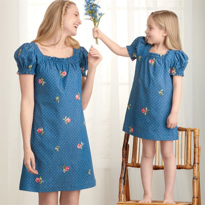 Simplicity Sewing Pattern S9316 Mother and Daughter Dresses 9316 Image 2 From Patternsandplains.com