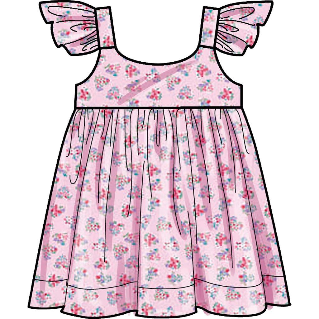 Simplicity Sewing Pattern S9317 Babies Dress Top and Shorts 9317 Image 3 From Patternsandplains.com