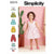 Simplicity Sewing Pattern S9319 Toddlers Criss Cross Top Dresses Rompers and Panties 9319 Image 1 From Patternsandplains.com